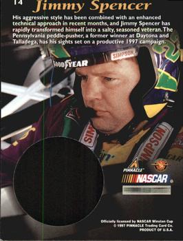 1997 Pinnacle Mint Collection #14 Jimmy Spencer Back