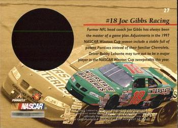1997 Pinnacle Mint Collection #27 Bobby Labonte's Car Back