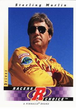 1997 Pinnacle Racer's Choice #4 Sterling Marlin Front