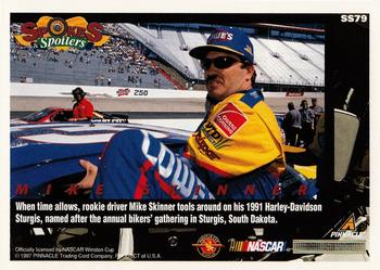1997 Pinnacle Racer's Choice #SS79 Mike Skinner Back