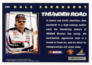 1997 Pinnacle Racer's Choice #104 Dale Earnhardt Back