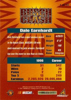 1997 Pinnacle Racer's Choice - Busch Clash #1 Dale Earnhardt Back