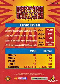 1997 Pinnacle Racer's Choice - Busch Clash #7 Ernie Irvan Back