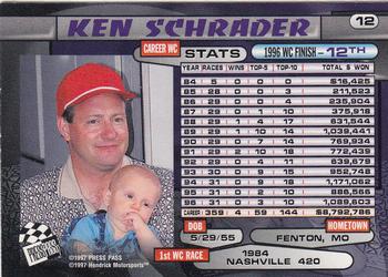 1997 Press Pass #12 Ken Schrader Back