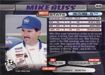1997 Press Pass #46 Mike Bliss Back