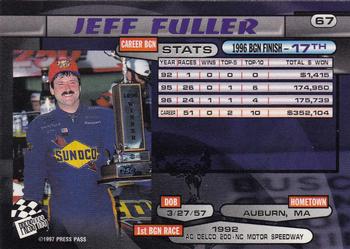 1997 Press Pass #67 Jeff Fuller Back
