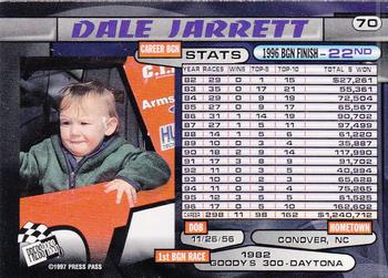 1997 Press Pass #70 Dale Jarrett Back