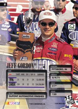 1997 Press Pass Premium #2 Jeff Gordon Back