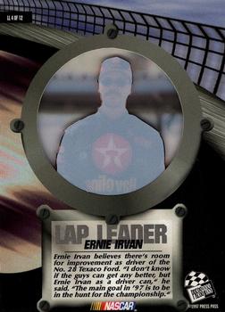 1997 Press Pass Premium - Lap Leaders #LL 4 Ernie Irvan Back