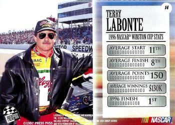 1997 Press Pass VIP #14 Terry Labonte Back