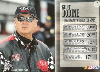 1997 Press Pass VIP #2 Geoff Bodine Back