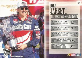 1997 Press Pass VIP #12 Dale Jarrett Back