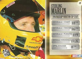 1997 Press Pass VIP #15 Sterling Marlin Back
