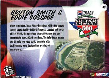 1997 Press Pass VIP #49 Bruton Smith / Eddie Gossage Back