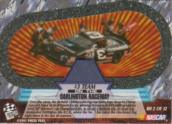 1997 Press Pass VIP - Ring of Honor #RH 2 Dale Earnhardt's Car Back