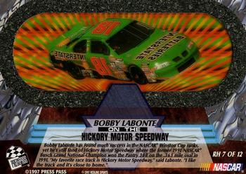 1997 Press Pass VIP - Ring of Honor #RH 7 Bobby Labonte's Car Back