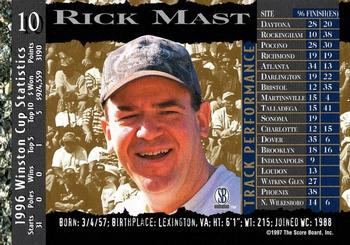 1997 Score Board Racing IQ #10 Rick Mast Back