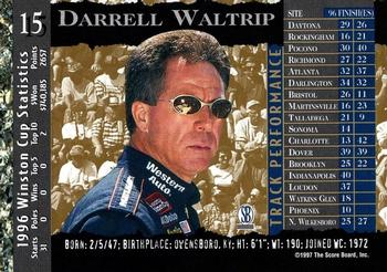1997 Score Board Racing IQ #15 Darrell Waltrip Back