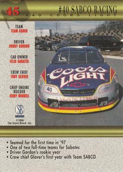 1997 Score Board #45 SABCO Racing Back