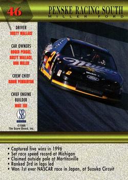 1997 Score Board #46 Rusty Wallace's Car Back