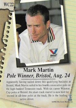 1997 Score Board - '96 Winston Cup Rewind #WC22 Mark Martin Back