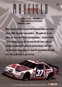 1997 SkyBox NASCAR Profile #21 Jeremy Mayfield Back