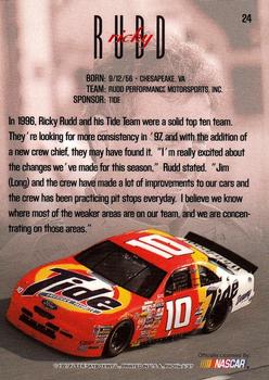 1997 SkyBox NASCAR Profile #24 Ricky Rudd Back