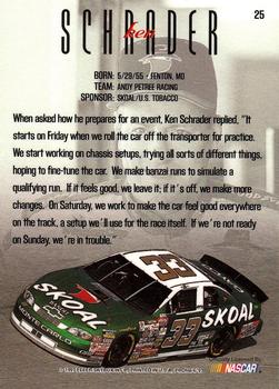 1997 SkyBox NASCAR Profile #25 Ken Schrader Back