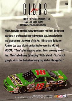 1997 SkyBox NASCAR Profile #36 Joe Gibbs Back