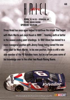 1997 SkyBox NASCAR Profile #44 Steve Hmiel Back
