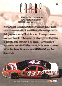 1997 SkyBox NASCAR Profile #60 Rodney Combs Back