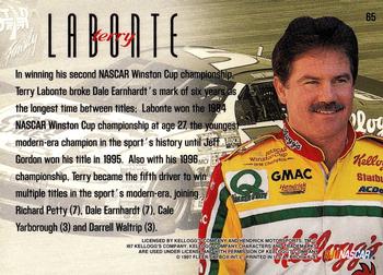 1997 SkyBox NASCAR Profile #65 Terry Labonte's Car Back