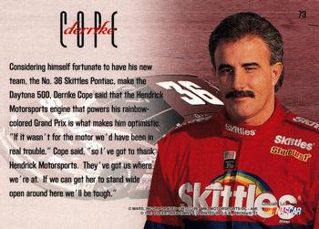 1997 SkyBox NASCAR Profile #73 Derrike Cope's Car Back