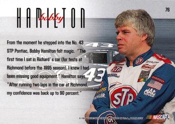 1997 SkyBox NASCAR Profile #76 Bobby Hamilton's Car Back