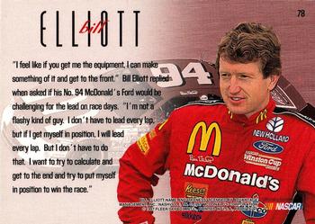 1997 SkyBox NASCAR Profile #78 Bill Elliott's Car Back