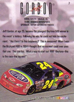 1997 SkyBox NASCAR Profile #7 Jeff Gordon Back