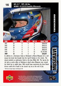 1997 Collector's Choice #16 Ted Musgrave Back