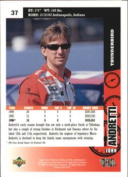 1997 Collector's Choice #37 John Andretti Back