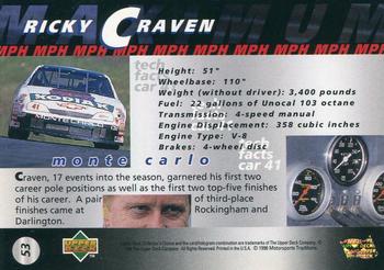 1997 Collector's Choice #53 Ricky Craven's Car Back