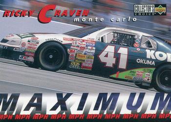 1997 Collector's Choice #53 Ricky Craven's Car Front
