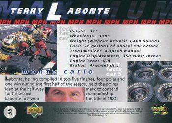 1997 Collector's Choice #55 Terry Labonte's Car Back
