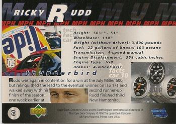 1997 Collector's Choice #60 Ricky Rudd's Car Back