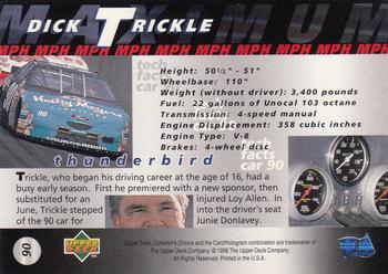 1997 Collector's Choice #90 Dick Trickle's Car Back