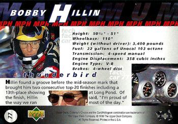 1997 Collector's Choice #77 Bobby Hillin Jr.'s Car Back