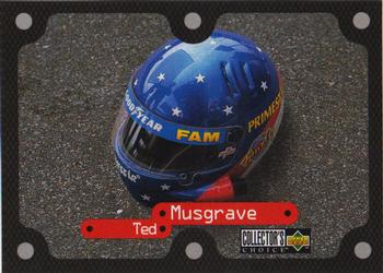 1997 Collector's Choice - Speedecals #S32 Ted Musgrave's Helmet Front