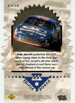 1997 Collector's Choice - Triple Force #2-E Dale Jarrett Back