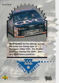 1997 Collector's Choice - Triple Force #3-H Geoff Bodine Back