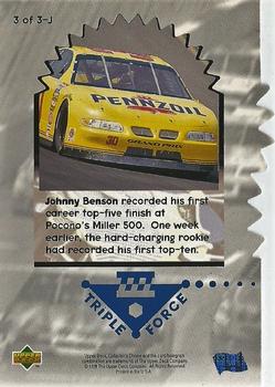 1997 Collector's Choice - Triple Force #3-J Johnny Benson Back