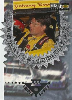 1997 Collector's Choice - Triple Force #3-J Johnny Benson Front