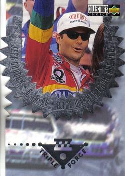 1997 Collector's Choice - Triple Force #3-G Jeff Gordon Front